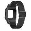 C2D JOY Stretchy Loop Nylon Strap Compatible with Garmin vivofit Jr 3 Bands Watch Adjustable Elastic Sport Wristband - Black + Rope view 1