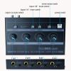 Mix Splitter 8X amp 1/8 av RCA mini amp 1/4 inch Stereo Input Adapter to 4 Channel 1/8 and 1/4" TRS Mixing Audio Input Headphones for Sound Mixer view 2