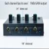 Mix Splitter 8X amp 1/8 av RCA mini amp 1/4 inch Stereo Input Adapter to 4 Channel 1/8 and 1/4" TRS Mixing Audio Input Headphones for Sound Mixer view 4