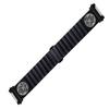 NICKSTON Engraved Band Strap Compatible with Fitbit Ionic Smartwatches Black Stainless Steel Bracelet B-AS1 (10" (254mm) Wrist Size) view 1