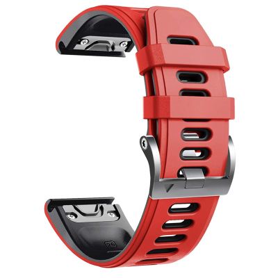 GANYUU 26mm 22mm Silicone Quick Release Wrist Band for Garmin Fenix 7 7X 6X 6X Pro 5X 3 3HR Easyfit Watchband for Garmin Fenix 6 6 Pro Watch (Color : 6, Size : Fenix 7X)