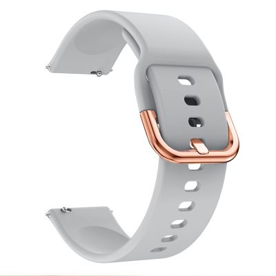 GANYUU Silicone Watchband Strap for Garmin Venu/SQ/Venu2 Plus/Forerunner 245 645 GarminMove Sport Smart Watch Bracelet 20mm Wristband (Color : Grey, Size : 20mm VENU2 Plus)