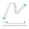 MECCANIXITY Flexible Flat Cable Extension Ribbon Cables 14 Pins 1.0mm Pitch 300mm for 3D Printer, DIY, Camera, Screen and DVD Player Connector A Type Pack of 5 view 4