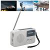 Aumoo Solar Powered Emergency Radio, Durable USB Rechargeable Emergency Radio for Outdoor Power outages White view 3