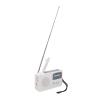 Aumoo Solar Powered Emergency Radio, Durable USB Rechargeable Emergency Radio for Outdoor Power outages White view 4