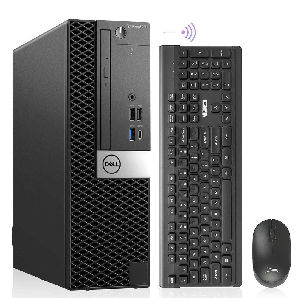 Dell OptiPlex 5060 Desktop Computers Windows 11,Intel 6-Core i5-8500,16GB DDR4 Ram,512GB NVMe M.2 SSD, Wireless Wi-Fi 6e AX210,Bluetooth 5.2,HDMI Small Form Factor PC (Renewed)