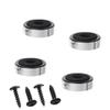 Sam&Johnny 4Pcs Speaker Spikes Stand Feets Audio Active Speakers Repair Parts Accessories DIY for Home Theater Sound System and More(Silver) view 1