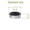 Sam&Johnny 4Pcs Speaker Spikes Stand Feets Audio Active Speakers Repair Parts Accessories DIY for Home Theater Sound System and More(Silver) view 2