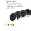 Sam&Johnny 4Pcs Speaker Spikes Stand Feets Audio Active Speakers Repair Parts Accessories DIY for Home Theater Sound System and More(Silver) view 3