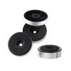 Sam&Johnny 4Pcs Speaker Spikes Stand Feets Audio Active Speakers Repair Parts Accessories DIY for Home Theater Sound System and More(Silver) view 4