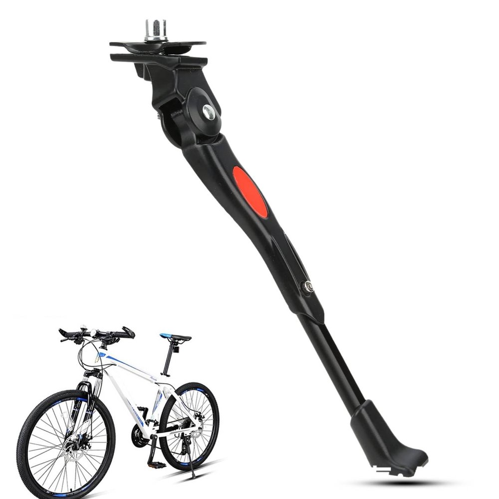 HERCHR Bike Kickstand Adjustable Bicycle Kickstand Aluminum Alloy Bike Kick Stand Bicycle Side Kickstands for 24" 26" 27" Mountain Bike/Road Bike/BMX/MTB Parking Racks