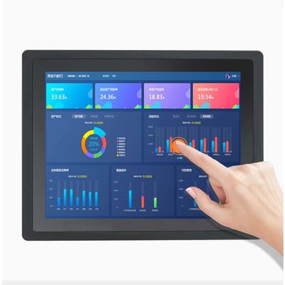 17 Inch Capacitive Touch Industrial Panel PC Waterproof Screen Win10 Pro (4GB RAM+128GB SSD, Core i7-6500U)