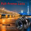 PERGEAR 35mm F1.4 Full-Frame Manual Focus Lens, Compatible with Sony E-Mount Cameras A7 A7II A7III A7R A7RII A7RIII A7RIV A7S A7SII A7SIII A9 A7C A6400 A6000 A6600 A6100 A6500 A6300 (Black) view 3