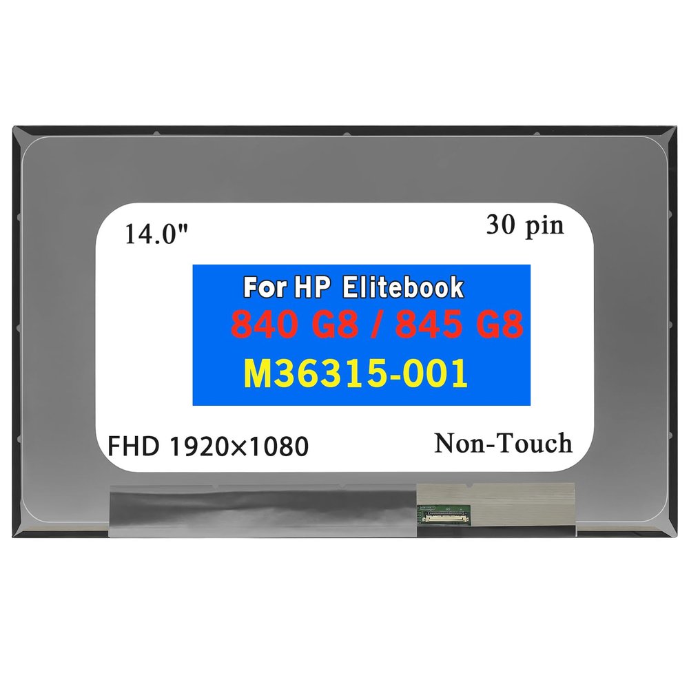 BTSELSS LCD Replacement for HP ELITEBOOK 840 G8 845 G8 M36315-001 N140HCA-E5C E5B N140HCE-ET2 G53 NV140FHM-N4U N4F B140HAN04.D LP140WFA-SPM1 SPMA Non-Touch Screen 14.0" 30 Pins FHD 1080P