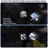 Antenna Base Cover Trim Compatible with Hummer H3 2005-2009, ABS Side Antenna Base Bezel Cover Antenna Mount Decoration Accessories (Bright Silver) view 2