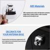 Antenna Base Cover Trim Compatible with Hummer H3 2005-2009, ABS Side Antenna Base Bezel Cover Antenna Mount Decoration Accessories (Bright Silver) view 3