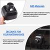 Antenna Base Cover Trim Compatible with Hummer H3 2005-2009, ABS Side Antenna Base Bezel Cover Antenna Mount Decoration Accessories (Matte Black) view 3