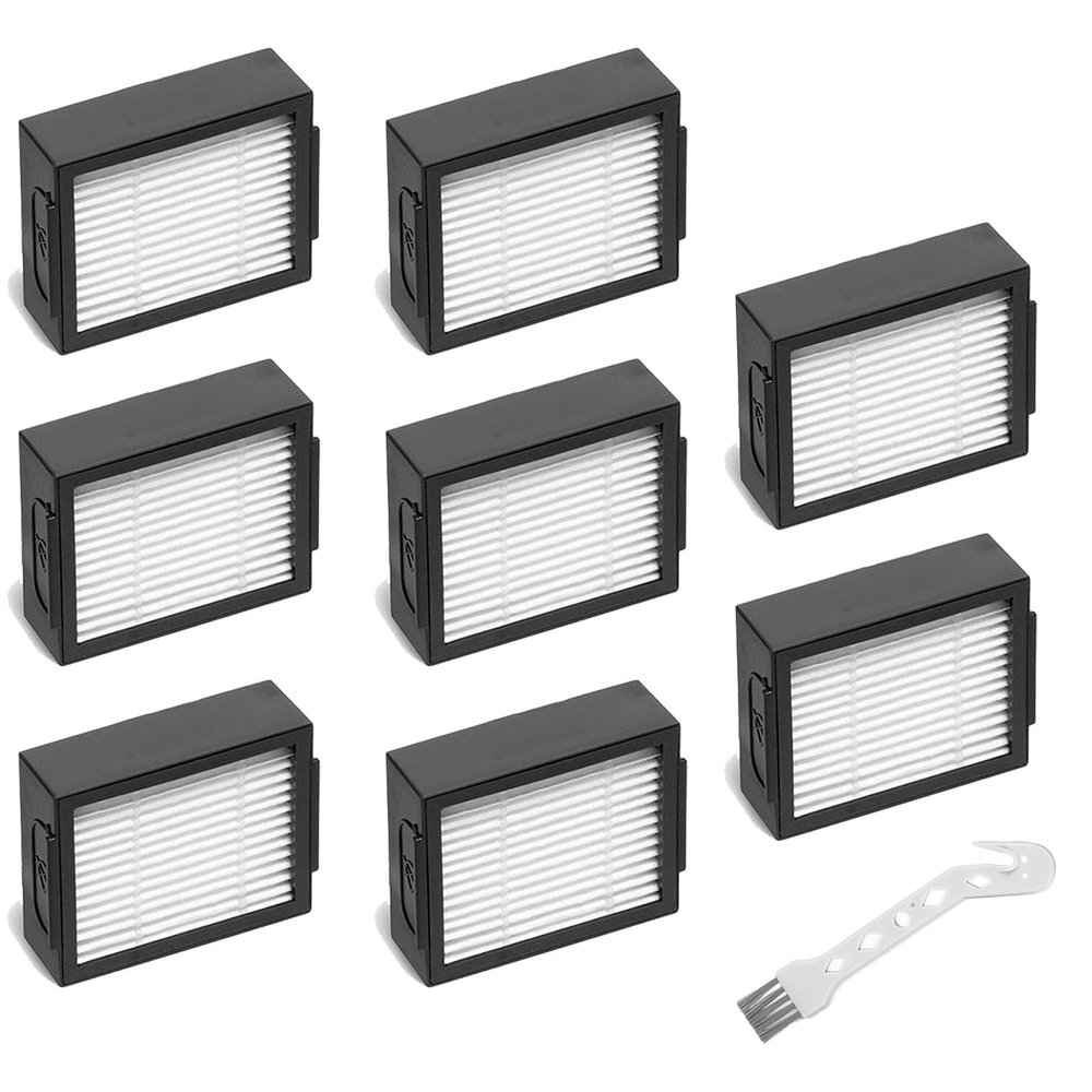 Combo 10 Max Replacement Filter Compatible with iRobot Roomba Combo j7+, Combo j9+, 10 Max, Robotic Vacuum and Mop Replacement Filter Parts,High-Effiency HEPA,8 Pack