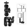Andoer Multi-Functional Clamp Ball Mount Clamp Articulating Friction Arm Super Clamp with 1/4 Inch Screw for Monitor LED Video Light Flash Light Microphone view 3