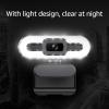 Andoer 4K USB Plug and Play Webcam with Built-in Microphone Lighting for Live Streaming Video Calling Online Video Conferencing view 3