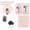 LED Ring Light 10" with Tripod Stand & Phone Holder for Live Streaming, Shooting with 3 Light Modes & 10 Brightness Level view 3