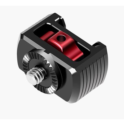 FEICHAO Cold Shoe Extension Mount Adapter with 1/4" Screw and Tooth Connection for Microphone Fill Light Bracket Extension Compatible with Wee*Bills Camera Photography Accessories