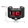 FEICHAO Cold Shoe Extension Mount Adapter with 1/4" Screw and Tooth Connection for Microphone Fill Light Bracket Extension Compatible with Wee*Bills Camera Photography Accessories view 3