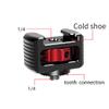 FEICHAO Cold Shoe Extension Mount Adapter with 1/4" Screw and Tooth Connection for Microphone Fill Light Bracket Extension Compatible with Wee*Bills Camera Photography Accessories view 4