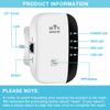 HomeSweety WiFi Extender, Wireless Signal Repeater Booster Up to 6000 sq.ft & 25 Devices, Range Long Amplifier with Ethernet Port, Access Point, 1-Tap Setup, Alexa Compatible N300 Upgraded, black view 2
