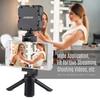 Andoer All Metal Phone Holder Tripod Mount Adapter with Cold Shoe Mounting Microphone LED Video Light Support Vertical and Horizontal Modes view 3