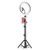 26 cm LED Ring Light 3 Colours 10 Levels Dimmable 3200-5600K Colour Temperature with Tripods Phone and Tablet Holder for Live Stream Makeup Portrait YouTube Video Lighting view 1