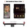 26 cm LED Ring Light 3 Colours 10 Levels Dimmable 3200-5600K Colour Temperature with Tripods Phone and Tablet Holder for Live Stream Makeup Portrait YouTube Video Lighting view 4