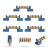 TEHAUX 15pcs Brass Terminal Bus Bar Positions Terminal Block Distribution Junction Strip for and Sturdy Electrical Connections Easy to Use Non-oxidizing Design view 3