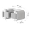 CTVR Wall Mount Broom Gripper, Self Adhesive Mop Rack, Broom Hanger, Mini Mop Holder Dustpan Stand for Home Bathroom, Kitchen, Garage, No Drilling (Size : 2 Pieces) view 2
