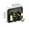 Stainless Steel Broom Gripper, Self Adhesive Mop Rack, Broom Hanger with Hook, Mini Mop Holder Dustpan Stand for Home Bathroom, Kitchen, Garage (Color : Green, Size : 1 Piece) view 2