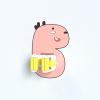 Wall Mount Broom Holder, Kitchen Mop Rack, Broom Hanger, Mini Cartoon Shape Dustpan Stand for Home Garden Garage (Color : Pink, Size : 1 Piece) view 1