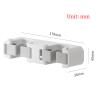 CTVR Wall Mount Broom Gripper, Self Adhesive Mop Rack, Double Clip Broom Hanger, Mini Mop Holder Dustpan Stand for Home Bathroom, Kitchen, Garage (Size : 1 Piece) view 2