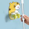 Wall Mount Broom Holder, Kitchen Mop Rack, Broom Hanger, Mini Cartoon Shape Dustpan Stand for Home Garden Garage (Color : Green, Size : 6 Pieces) view 3