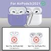 14 in 1 AirPods 3 Accessories Set - Silicone Case Cover, Protective Case with Ear Cover/Carry Box/Strap - Purple view 2