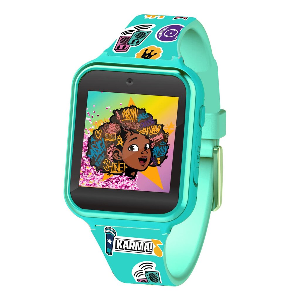Karmas World Kids Smartwatch  Interactive Touchscreen with Games, Camera, Step Tracker & Voice Recorder  10 Watch Faces & Wallpapers  Adjustable Fit for Wrist Sizes 5.5"-8"