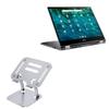 BoxWave Stand and Mount Compatible with Acer Chromebook Spin 713 (CP713-3W) - Executive VersaView Laptop Stand, Ergonomic Adjustable Viewing Angle Metallic Riser - Metallic Silver view 1