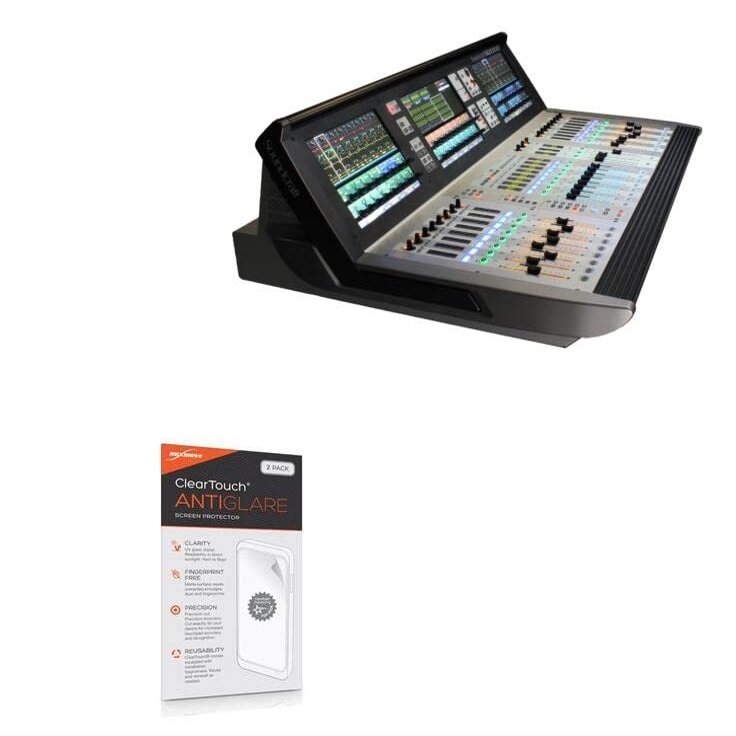 BoxWave Screen Protector Compatible with Soundcraft Vi1 - ClearTouch Anti-Glare (2-Pack), Anti-Fingerprint Matte Film Skin