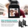 Movo Edge-OP-Duo Dual Wireless Lavalier Microphone for Osmo Pocket 1 and 2 - Wireless Clip-on Lapel Mic, 2 Transmitters, and Receiver Set for Video, Vlogging, Filming view 2