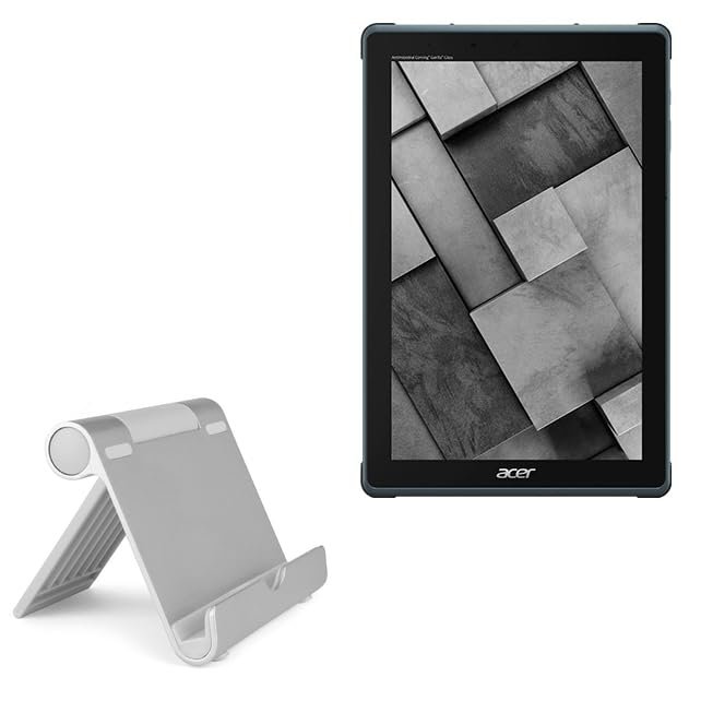 BoxWave Stand and Mount Compatible with Acer Enduro Urban T3 (EUT310A-11A) - VersaView Aluminum Stand, Portable, Multi Angle Viewing Sturdy