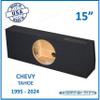 15" Single Sealed Sub Box Tahoe 1995-2024 Subwoofer Enclosure Speaker Box view 2
