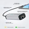 NP Type-C to Gigabit PoE Converter, POE Ethernet Adapter gigabit RJ45 to Type C 1000Mbps Converter view 2