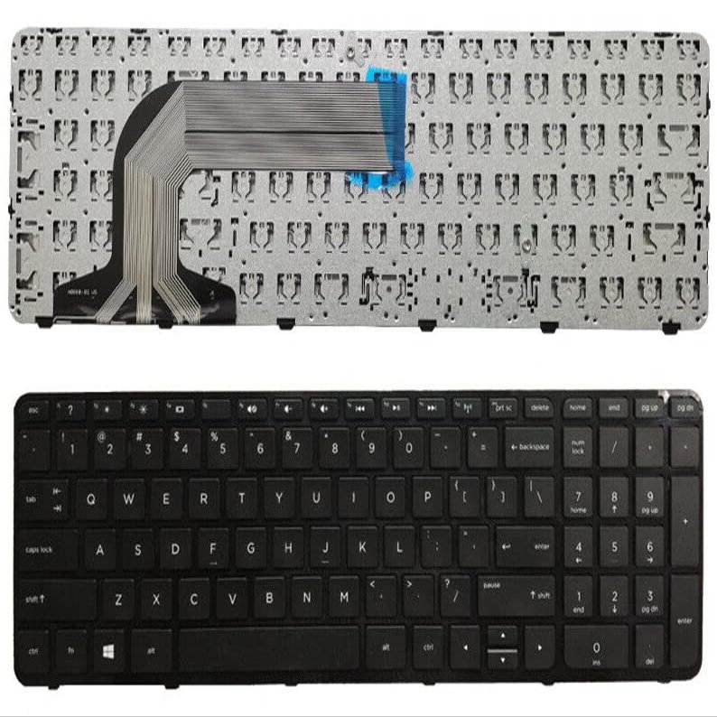 BEEYU US Keyboard with Frame for HP Pavilion 17-E000 17-E017DX 17-E010US 17-E013NR 17-E017CL 17-E020DX 17-E024NR 17-E031NR 17-E035NR 17-E039NR 17-E016DX 17-E055NR 17-E062NR 17-E065NR 17-E067NR