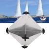 10Pcs Boat Radar Reflectors, Marine Octahedral Radar Reflector, 12x12 Inches Aluminium Radar Reflectors for Sailboats Motorboat view 1