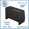 12" Single Sealed Solo Baric Sub Box Tahoe 1995-2024 Subwoofer Enclosure Speaker Box Car Audio view 2