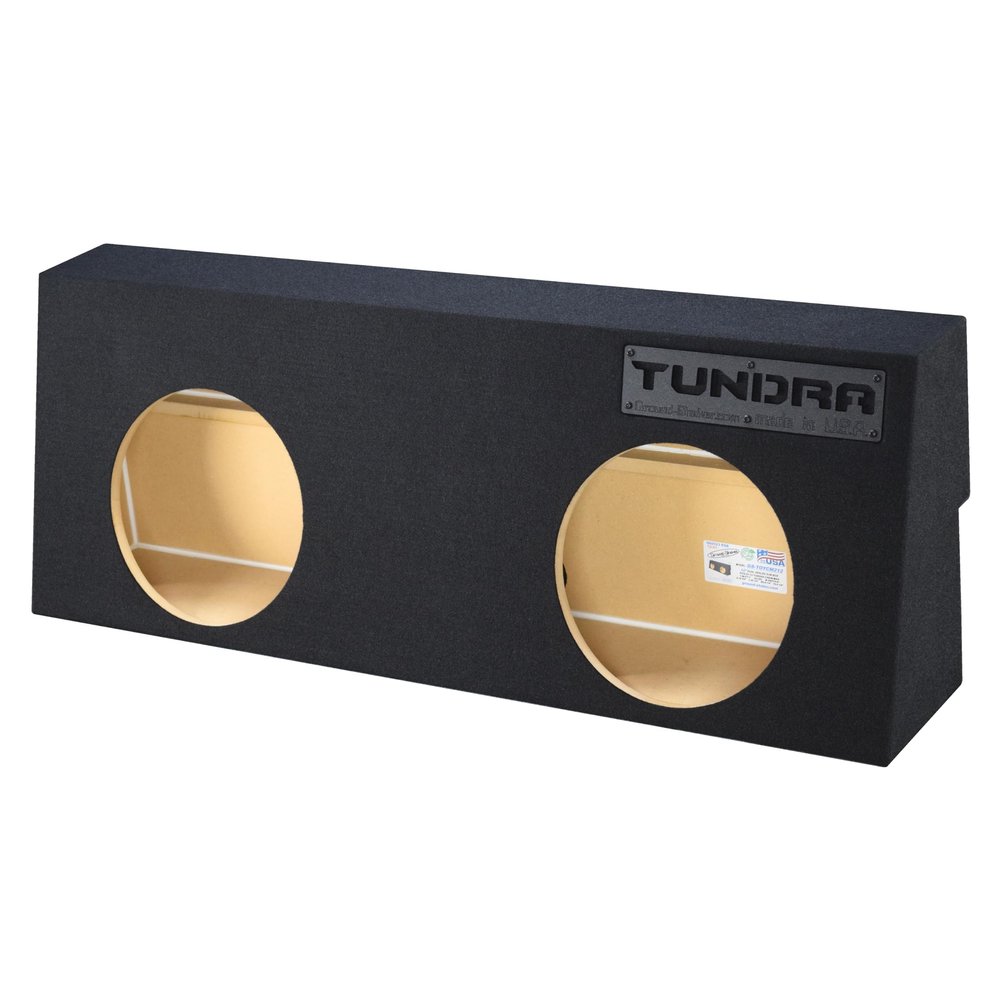 12" Sealed Dual Sub Box Tundra Crew-Max 2007-2013 Subwoofer Enclosure Speaker Box Car Audio